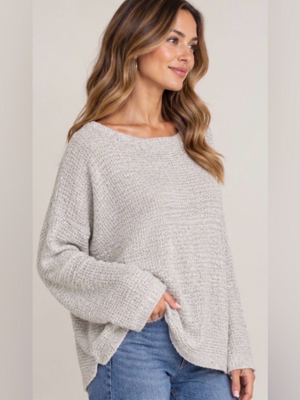 Maurices Women's Gray Long Sleeve Sweater XXL 2X